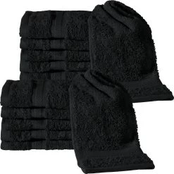 Gästetuch 12er-Pack Chicago In Schwarz