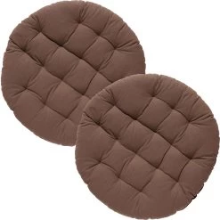 Stuhlkissen Rund 2er-Pack In Braun