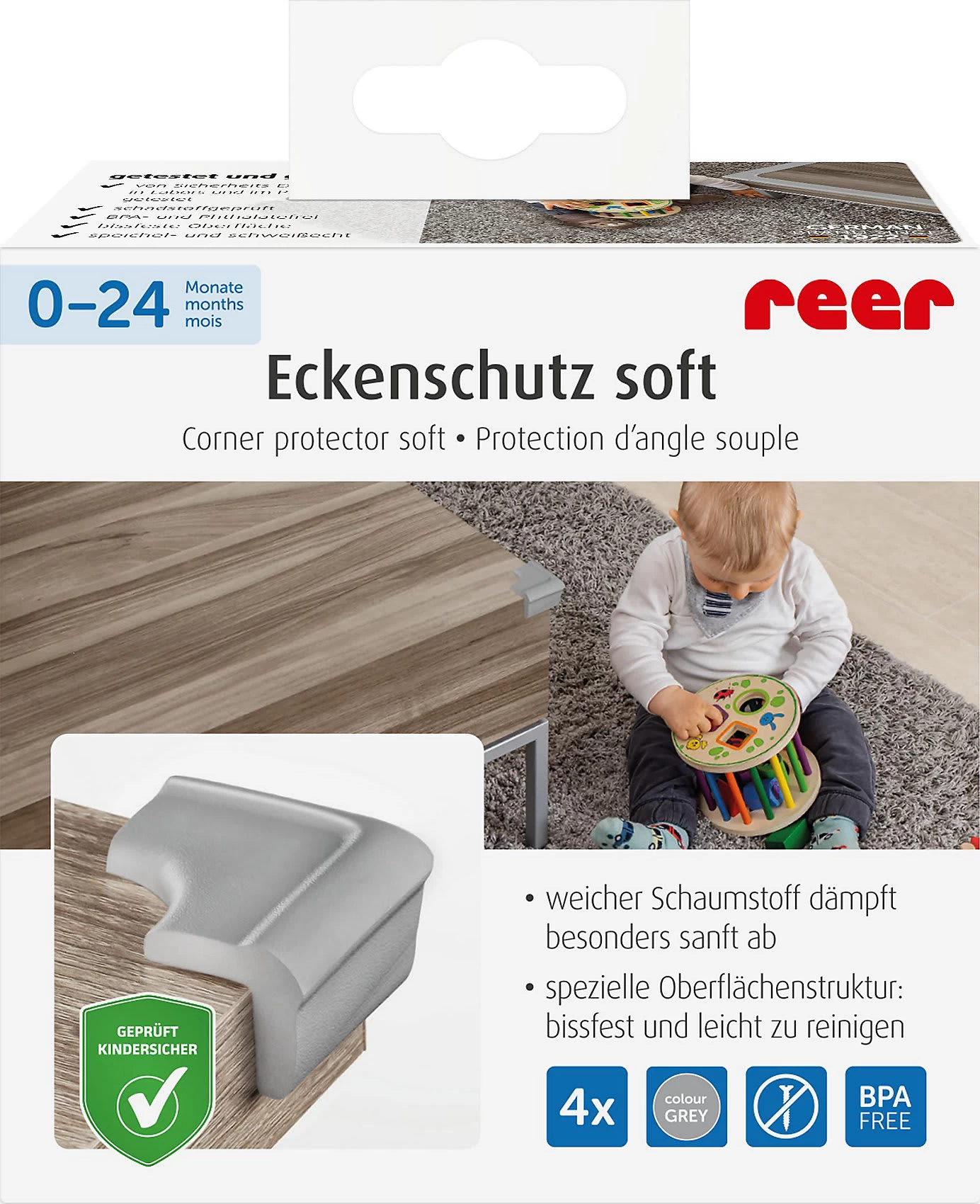 Reer Eckenschutz Soft, Grau