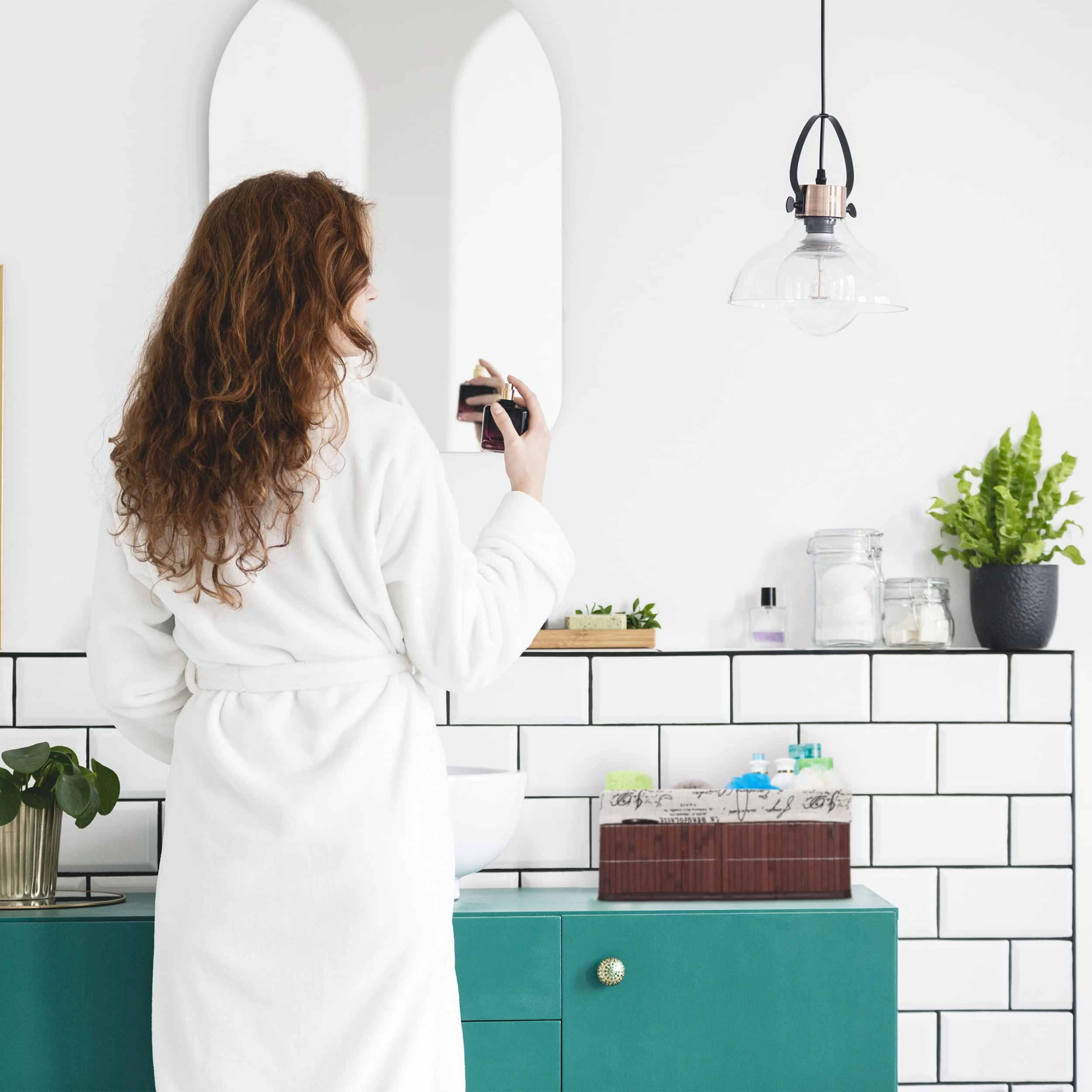 1 X Aufbewahrungskorb In Weiß – Bild 3