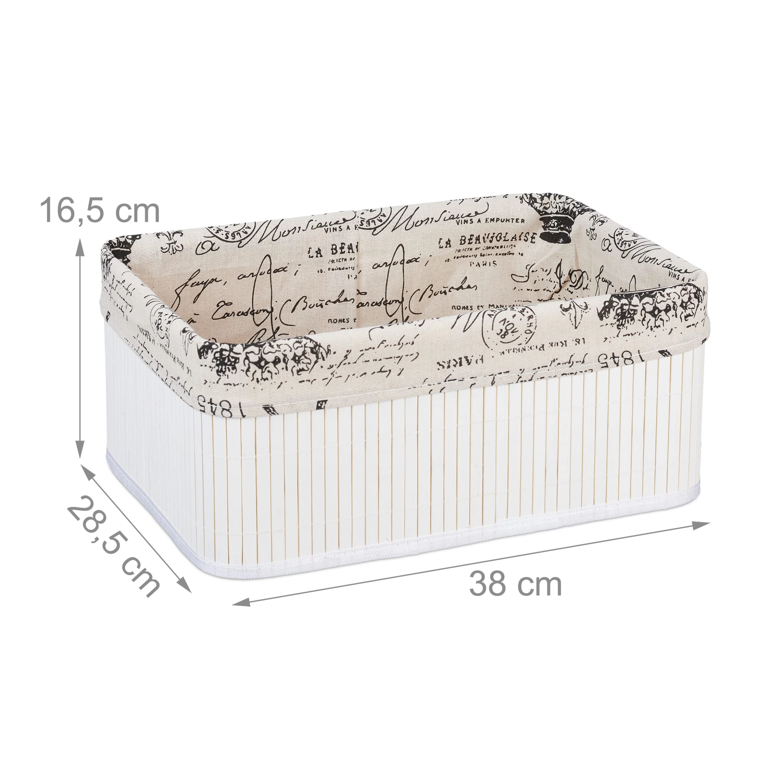 1 X Aufbewahrungskorb In Weiß – Bild 4