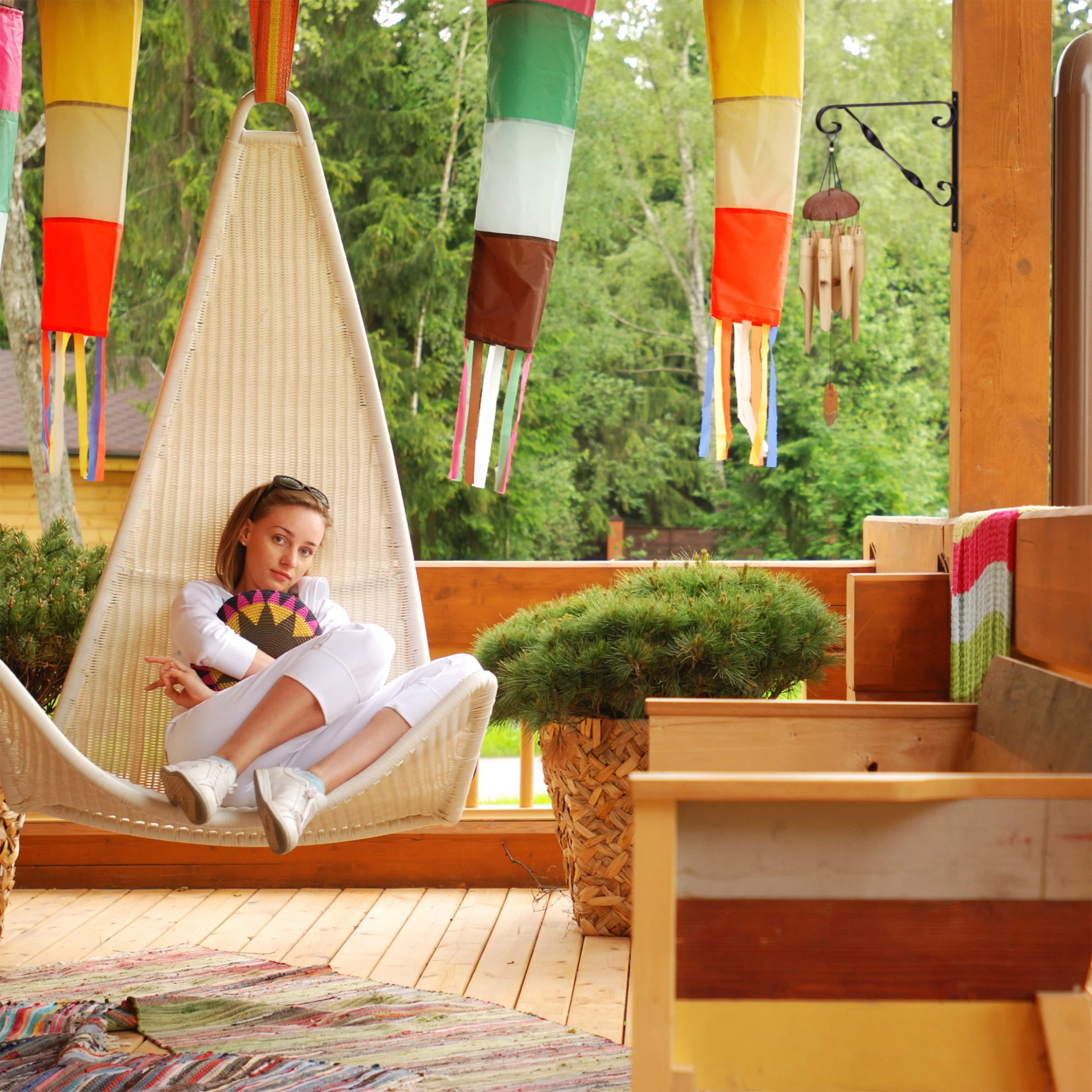 2 X Blumenampel-Halterung In Schwarz – Bild 3