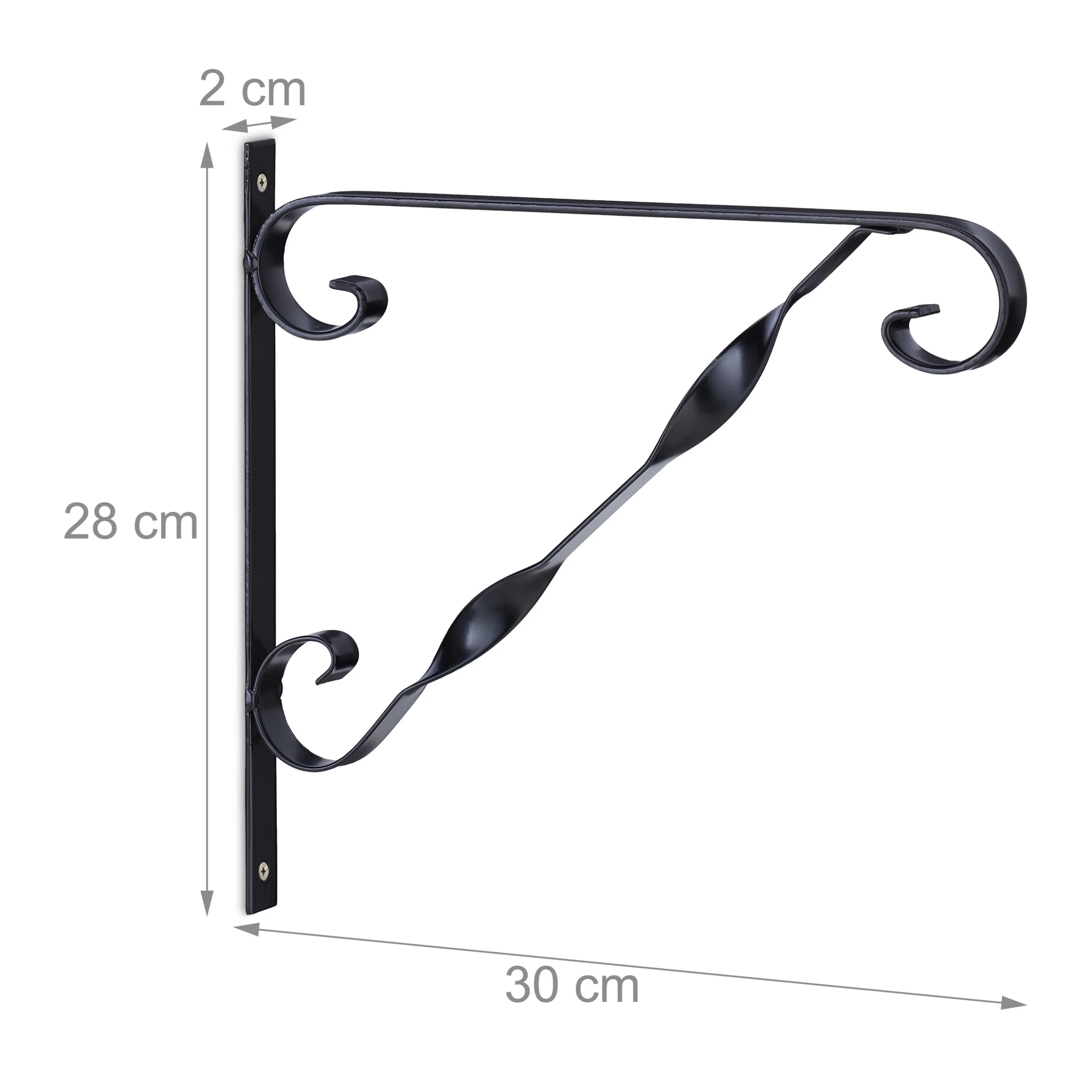 2 X Blumenampel-Halterung In Schwarz – Bild 4
