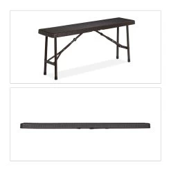 2x Bierbank In Braun - (B)100 X (H)42 X (T)25 Cm