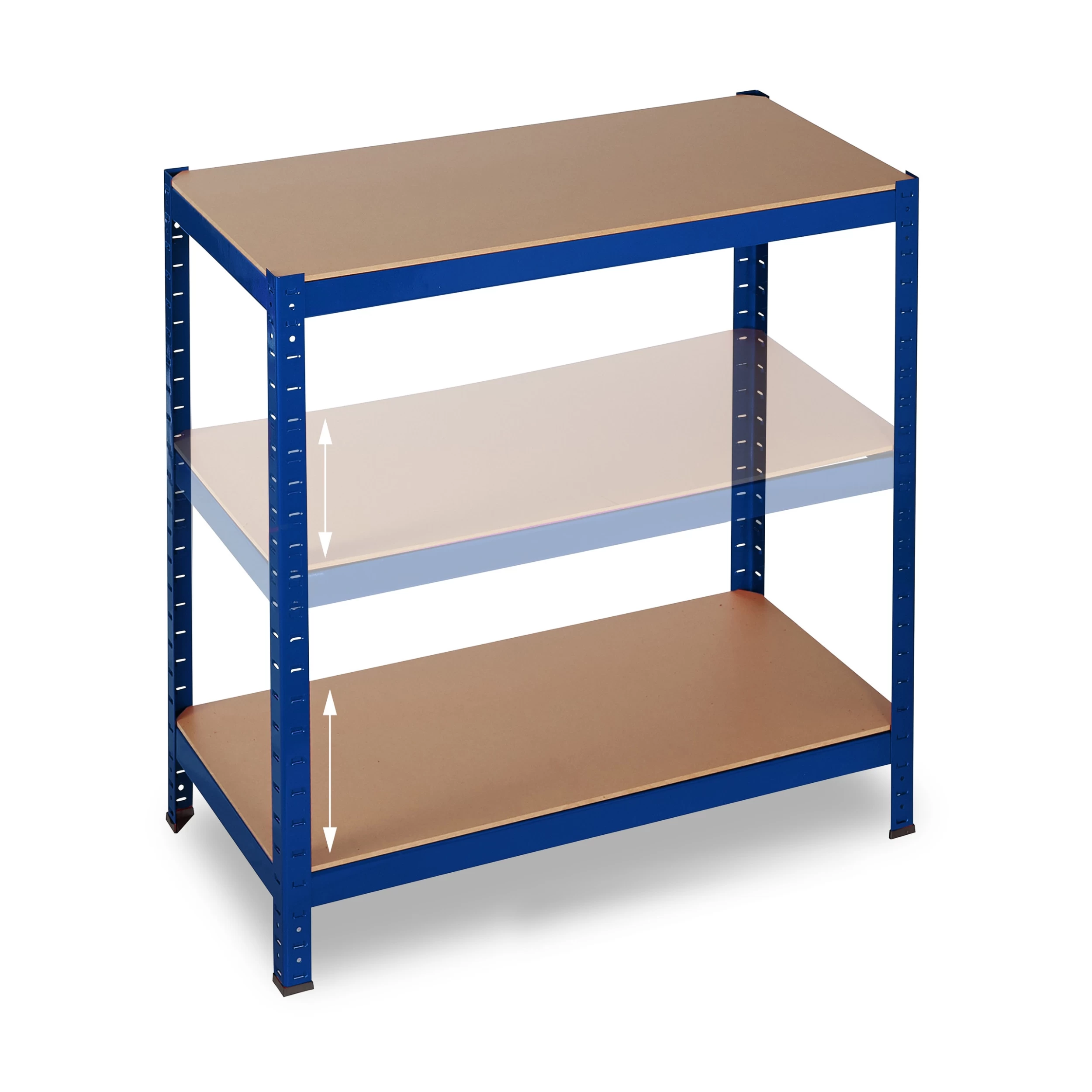 2x Schwerlastregal In Blau - (B)90 X (H)180 X (T)45 Cm – Bild 7