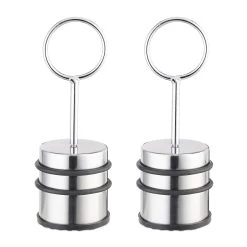 2x Türstopper In Silber