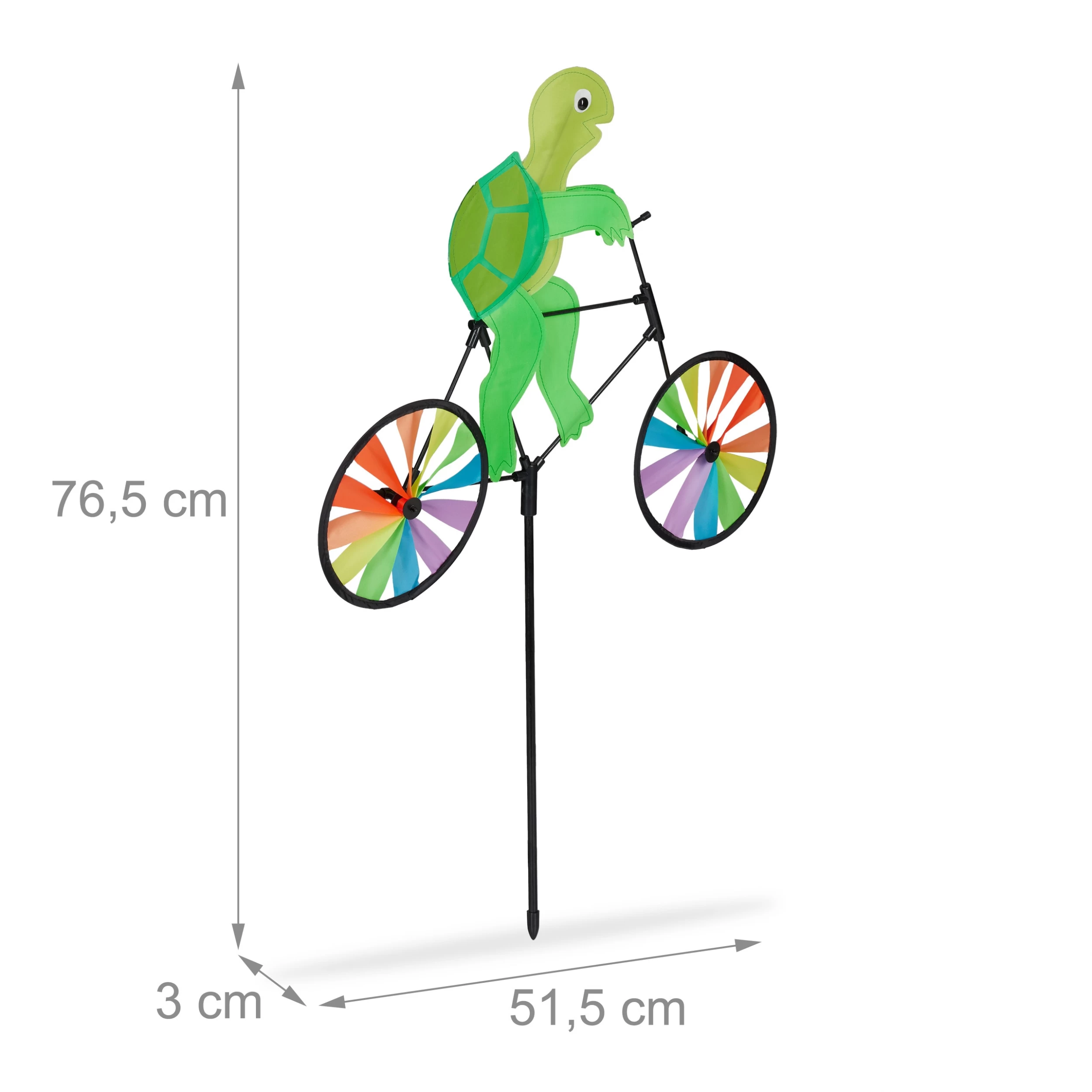 2x Windrad "Schildkröte" In Bunt - (B)51,5 X (H)76,5 X (T)3 Cm – Bild 4