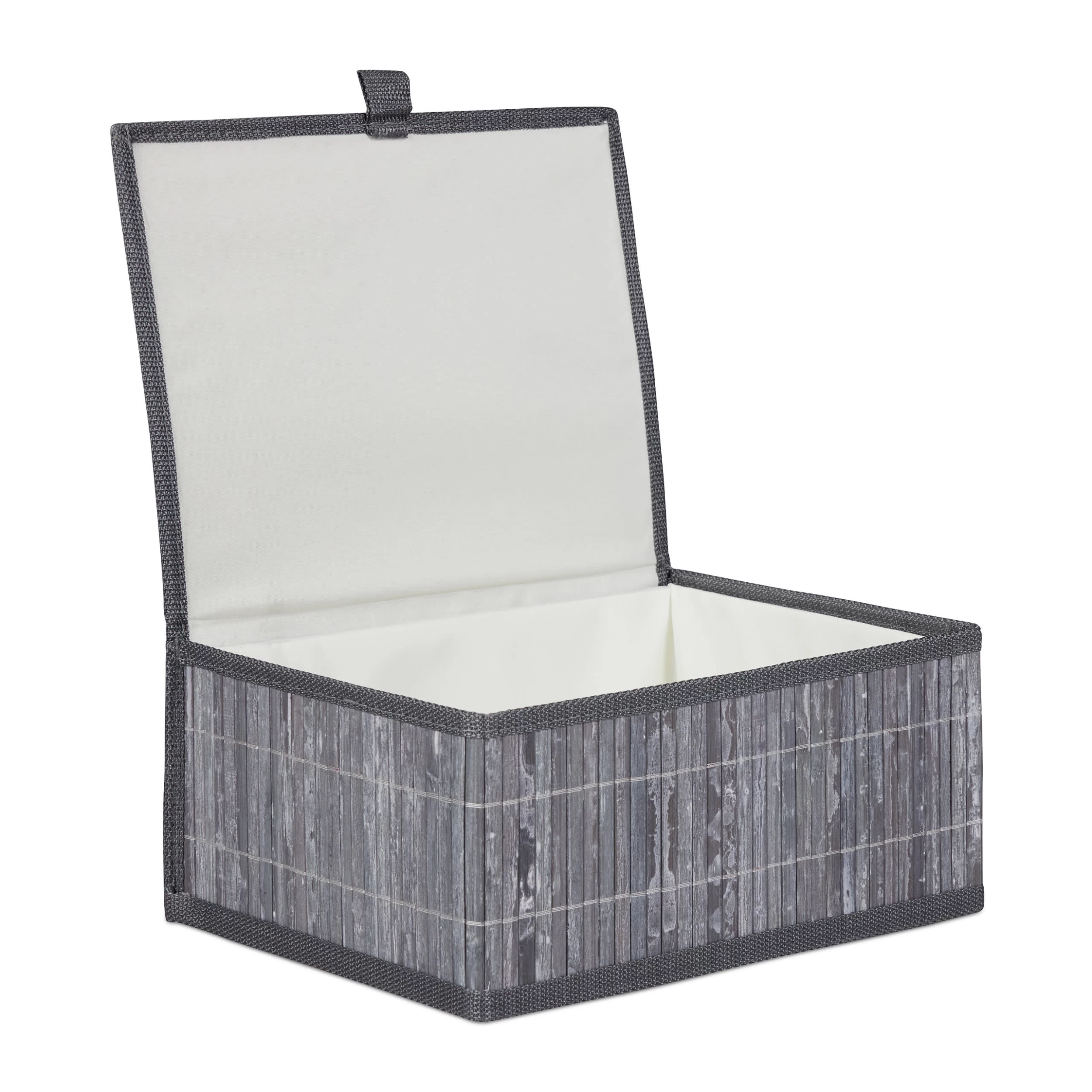 3-tlg. Aufbewahrungskorb Set In Grau – Bild 7