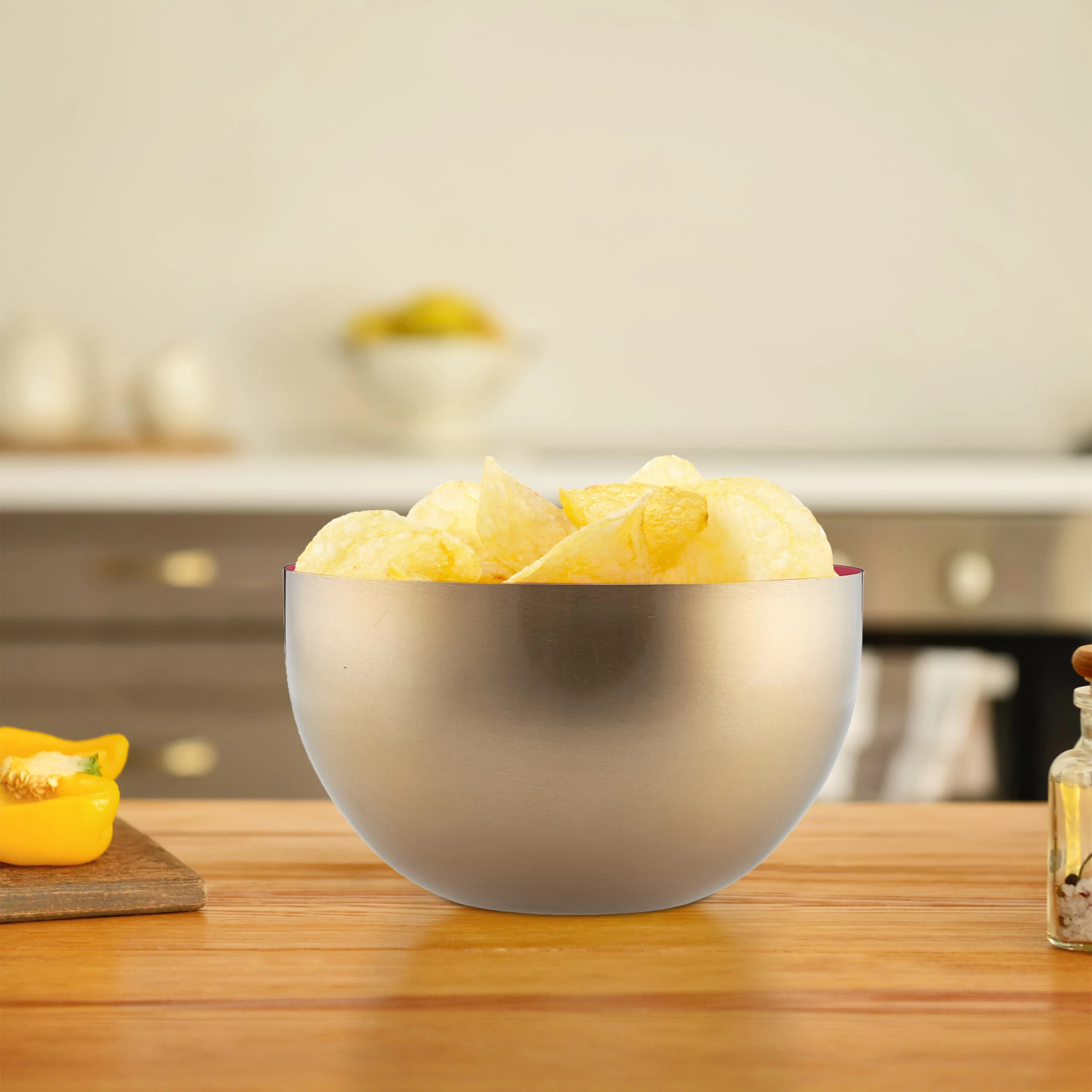 3 X Salatschüssel In Rot/ Gold - Ø 20 Cm – Bild 2