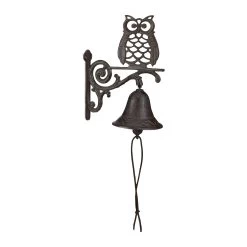 3 X Türglocke "Eule" In Dunkelbraun