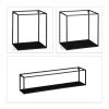 3x Wandregal In Schwarz - Verschiedene Größen