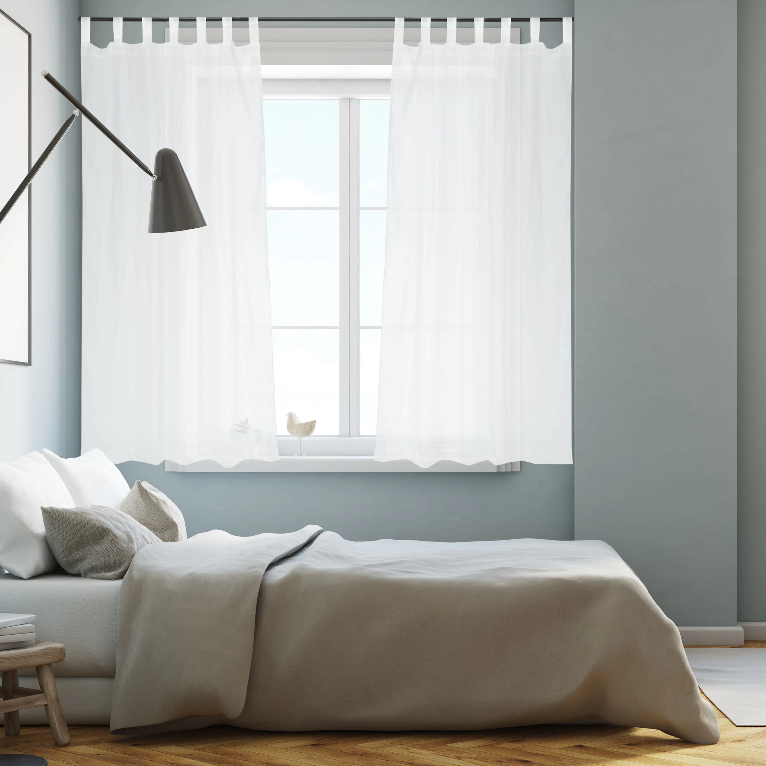 4 X Gardine In Weiß - (B)140 X (H)245 Cm – Bild 5