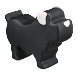 4 X Spardose In Schwarz - (B)8,5 X (H)17 X (T)20 Cm