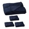 4x Kuscheldecke In Dunkelblau - (B)200 X (T)220 Cm