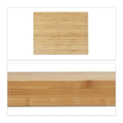 4x Tranchierbrett In Natur - (L)45 X (B)35 Cm