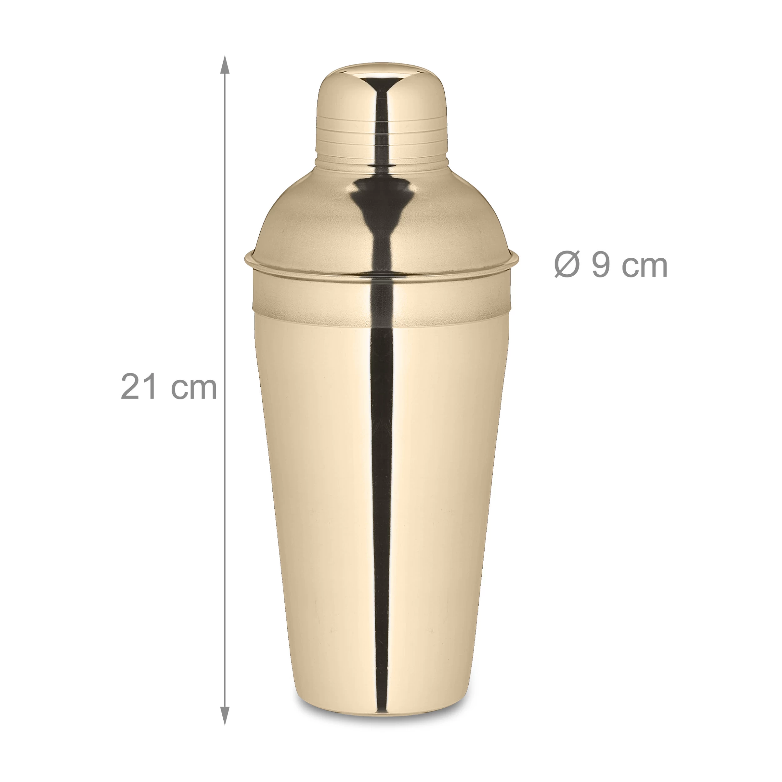 5tlg. Cocktail Shaker Set In Gold – Bild 4