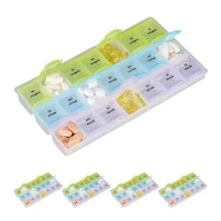 5x Tablettenbox In Transparent