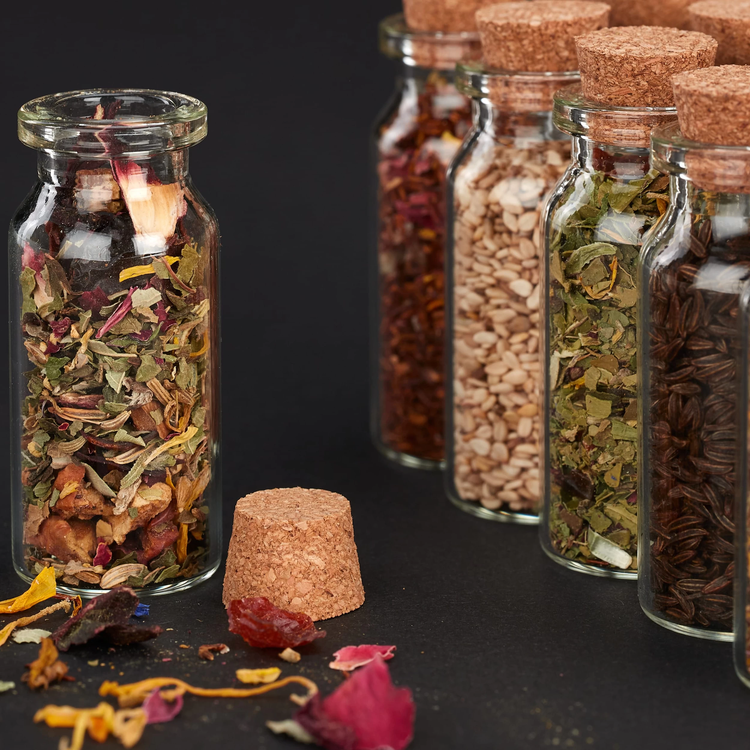 72 X Mini-Glasflaschen In Transparent – Bild 2