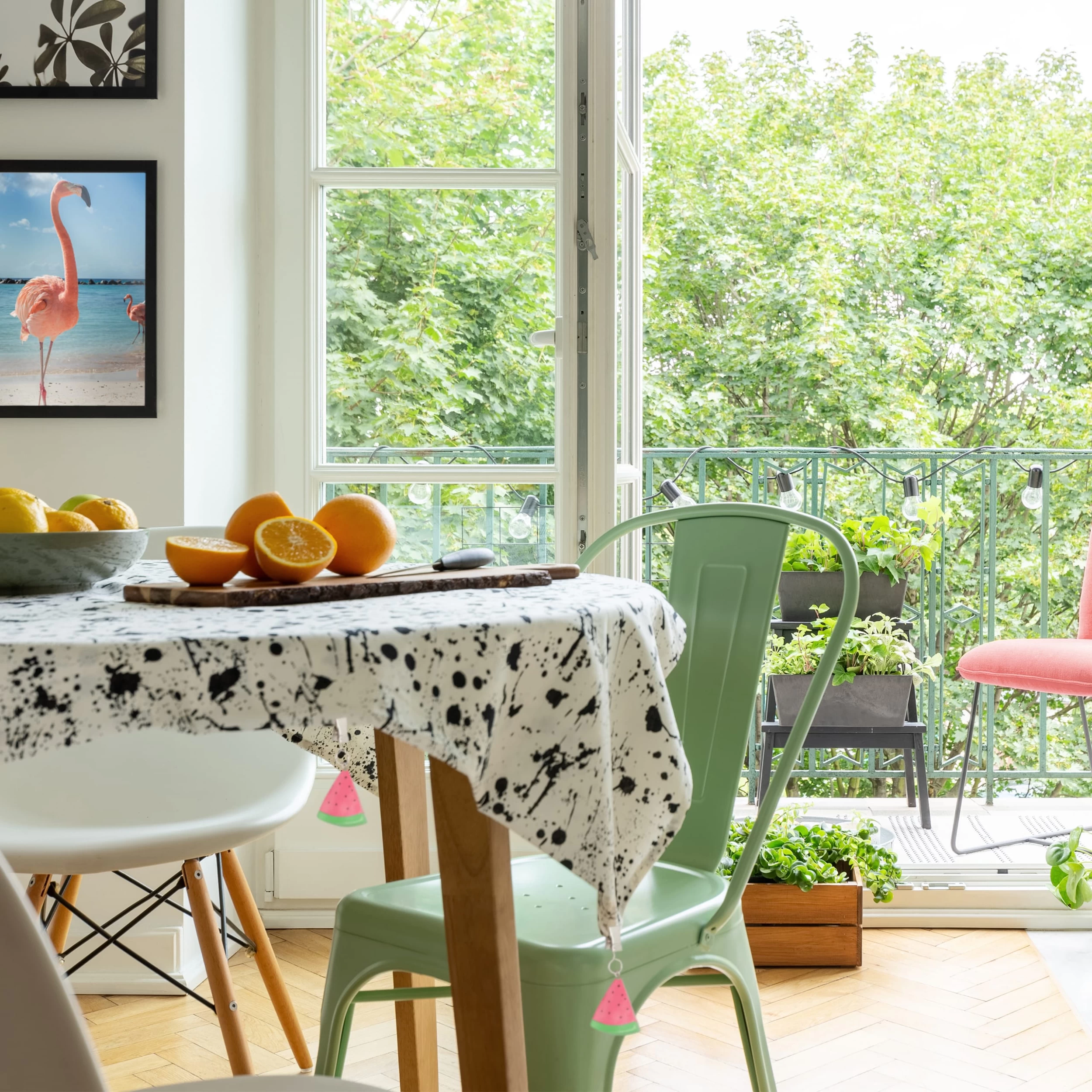 8x Tischdeckenbeschwerer "Melone" In Pink – Bild 5