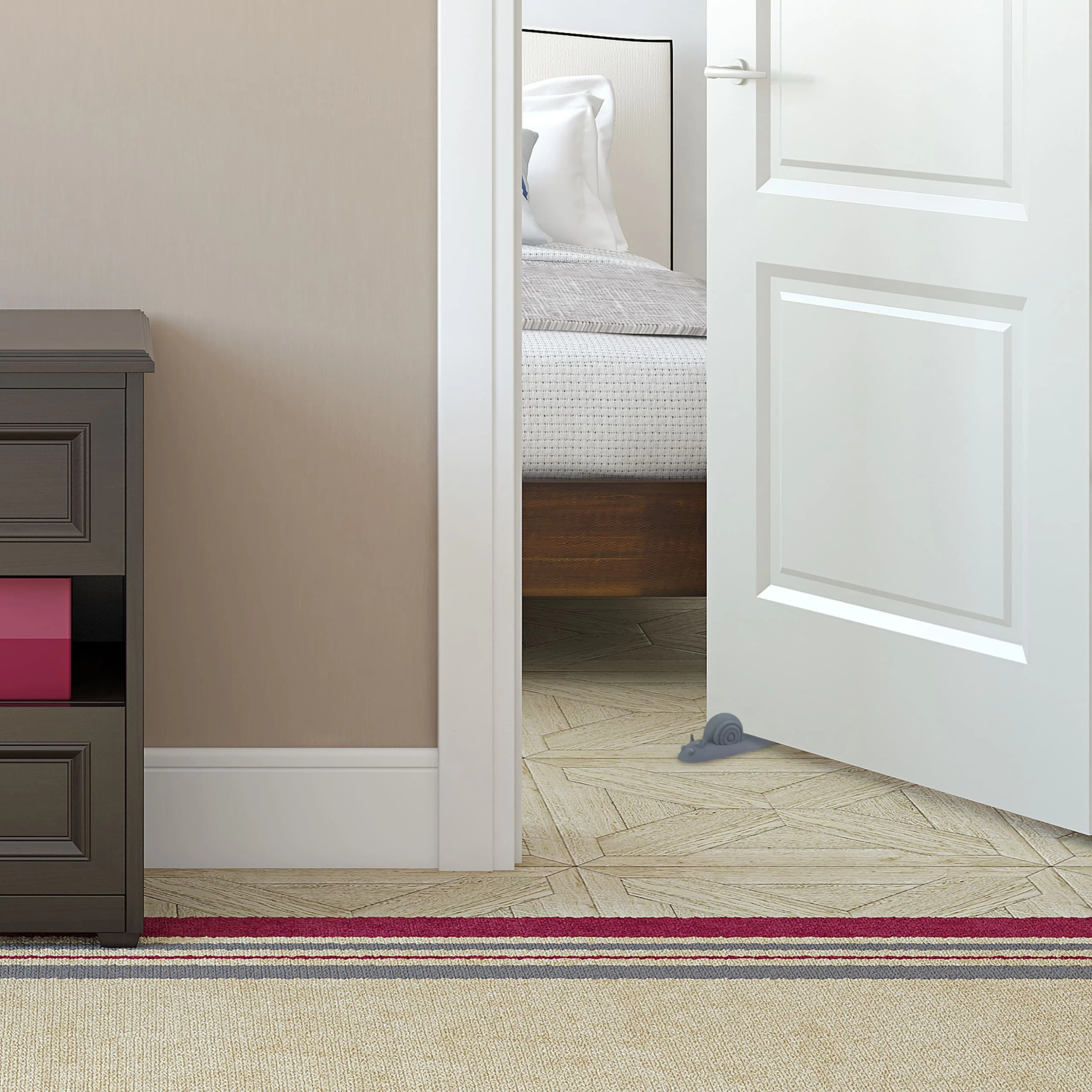 8x Türstopper "Schnecke" In Grau – Bild 2