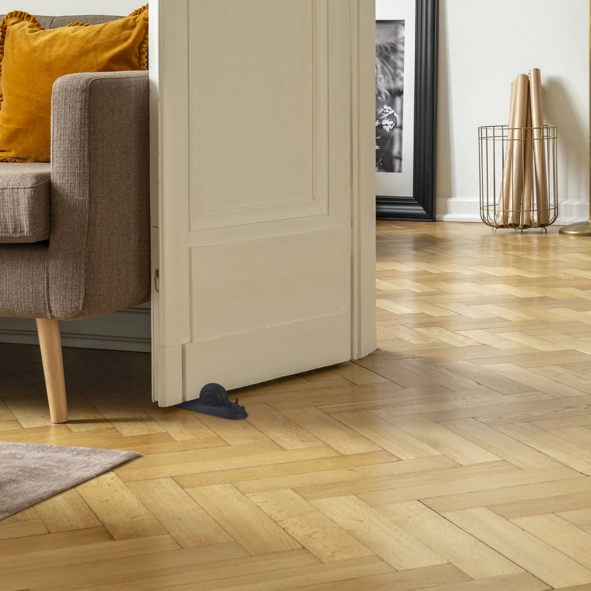 8x Türstopper "Schnecke" In Grau – Bild 3