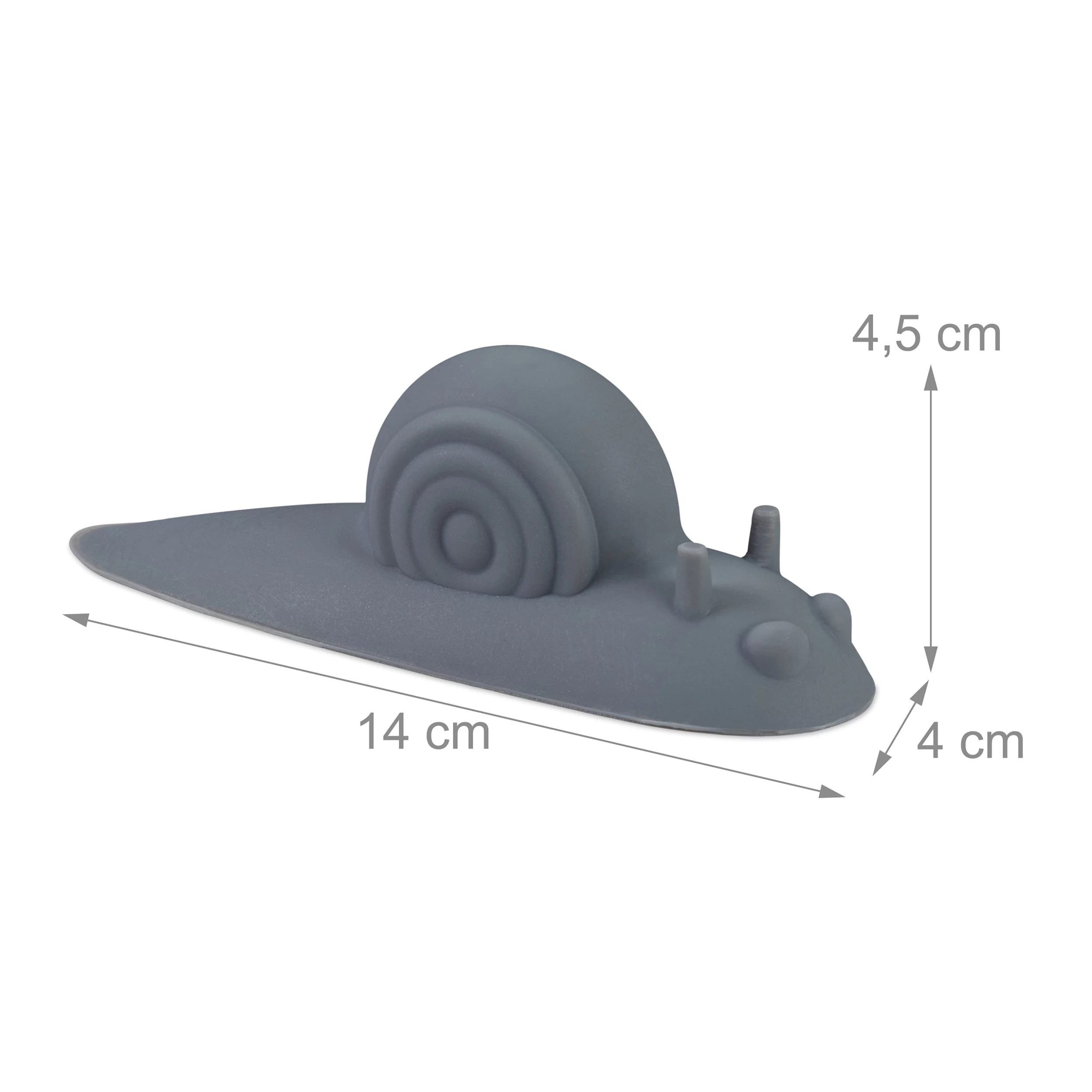 8x Türstopper "Schnecke" In Grau – Bild 4