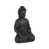 Buddha Figur In Dunkelgrau - (H)18 Cm