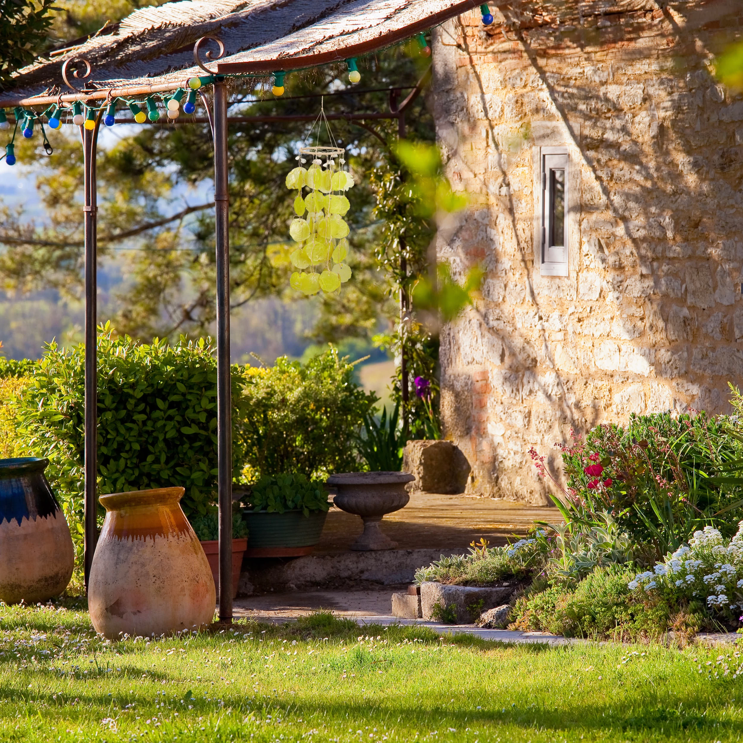 Capiz Windspiel In Gelb - (H)48 Cm – Bild 2