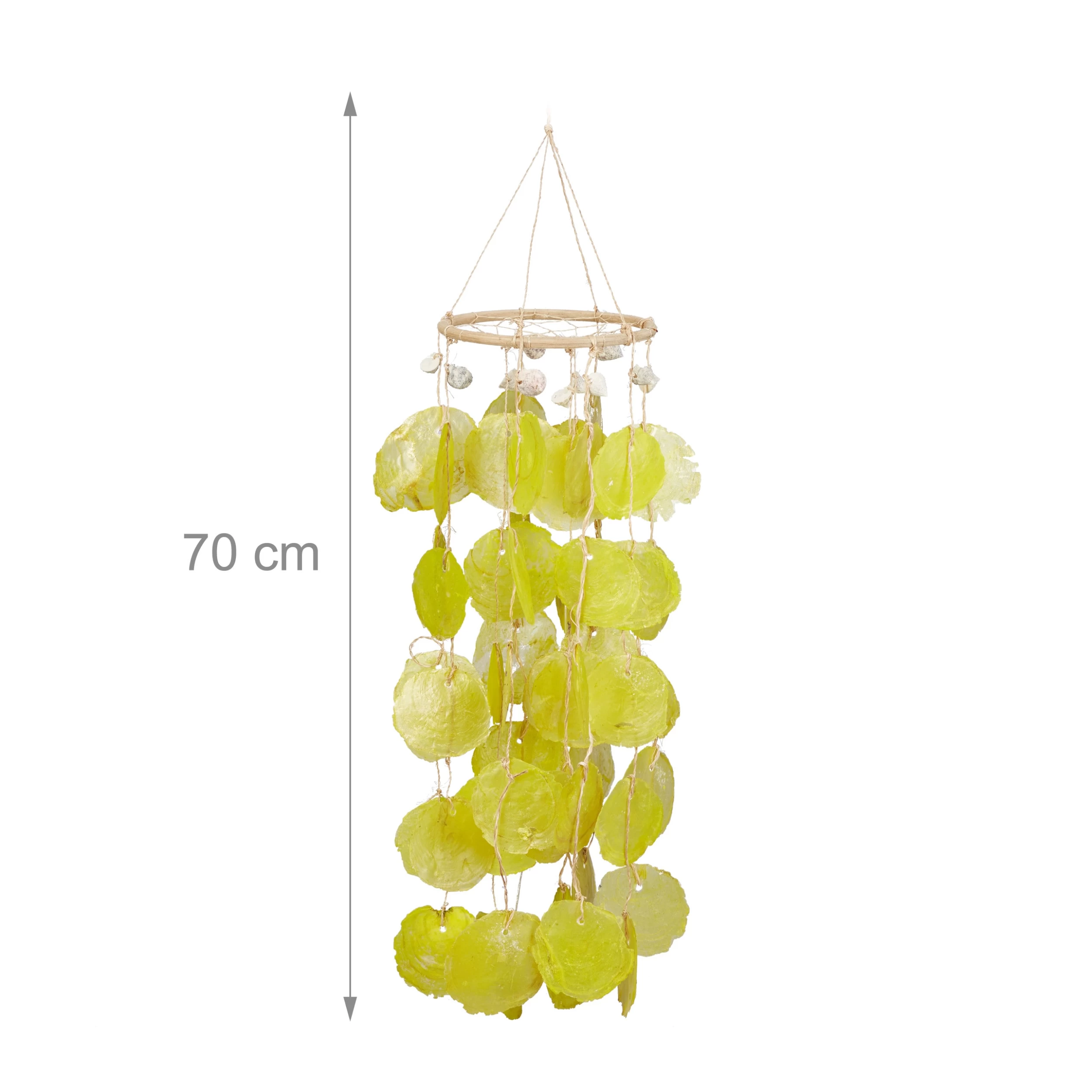 Capiz Windspiel In Gelb - (H)48 Cm – Bild 4