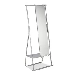 Ganzkörperspiegel In Silber - (B)64,5 X (H)156,5 X (T)39 Cm