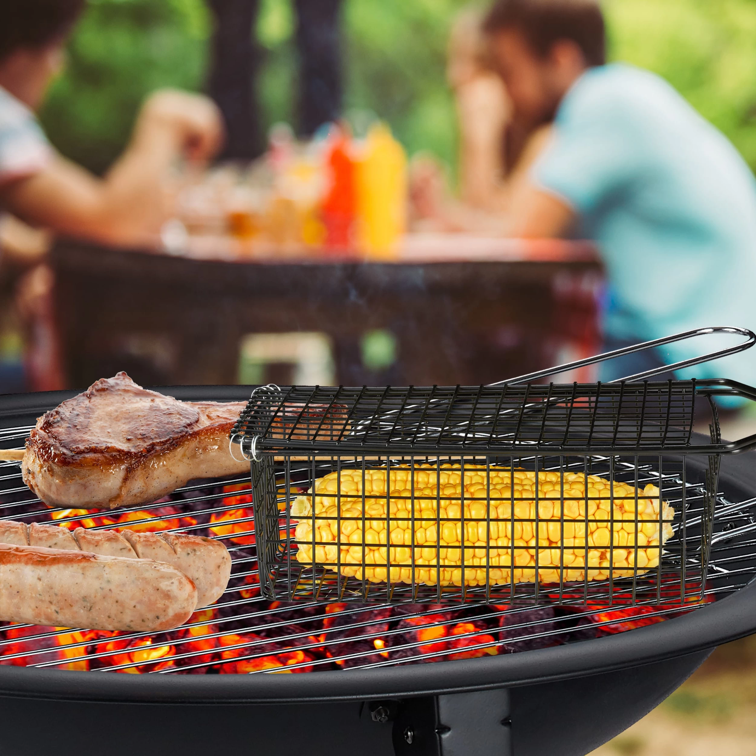 Grillkorb In Schwarz – Bild 2