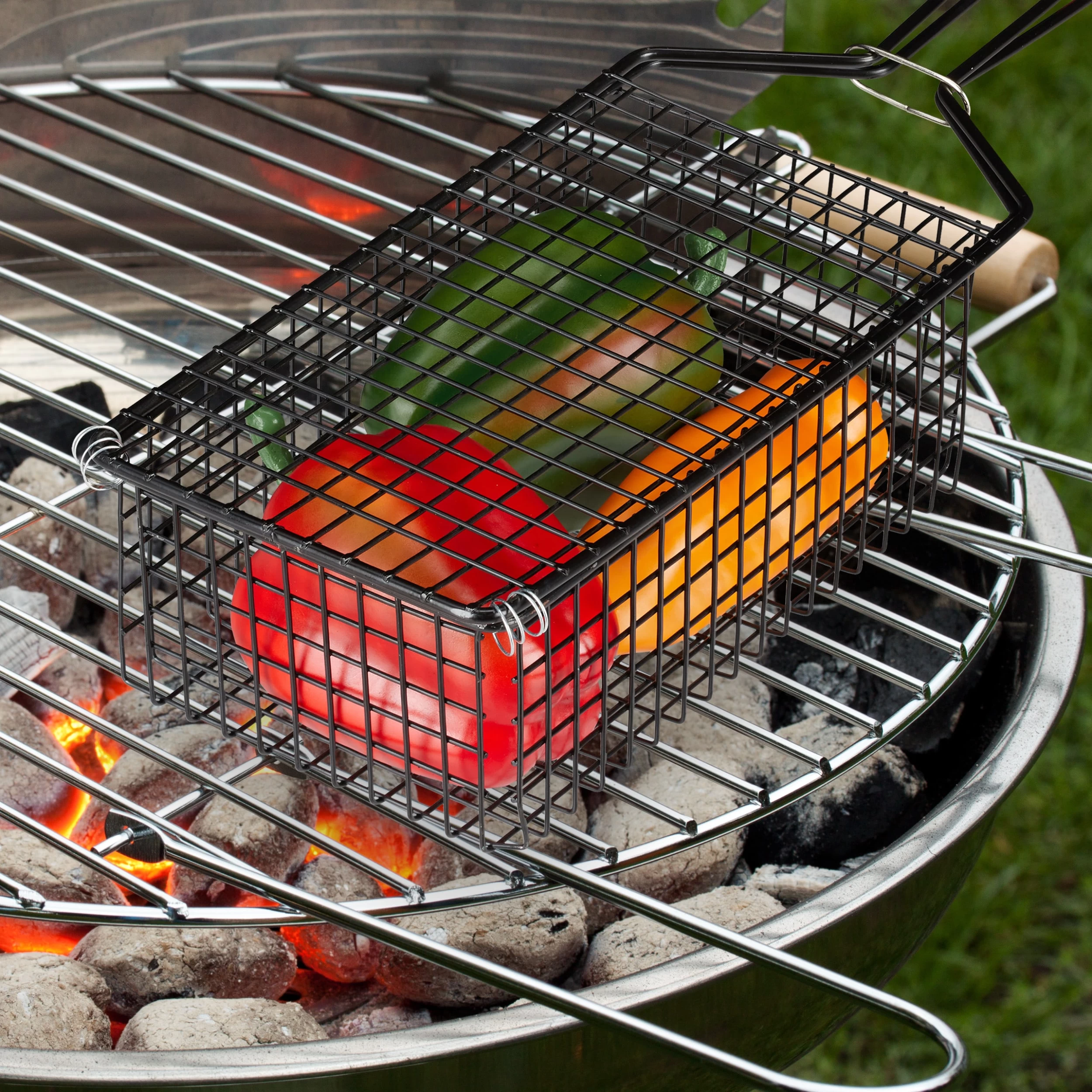 Grillkorb In Schwarz – Bild 3