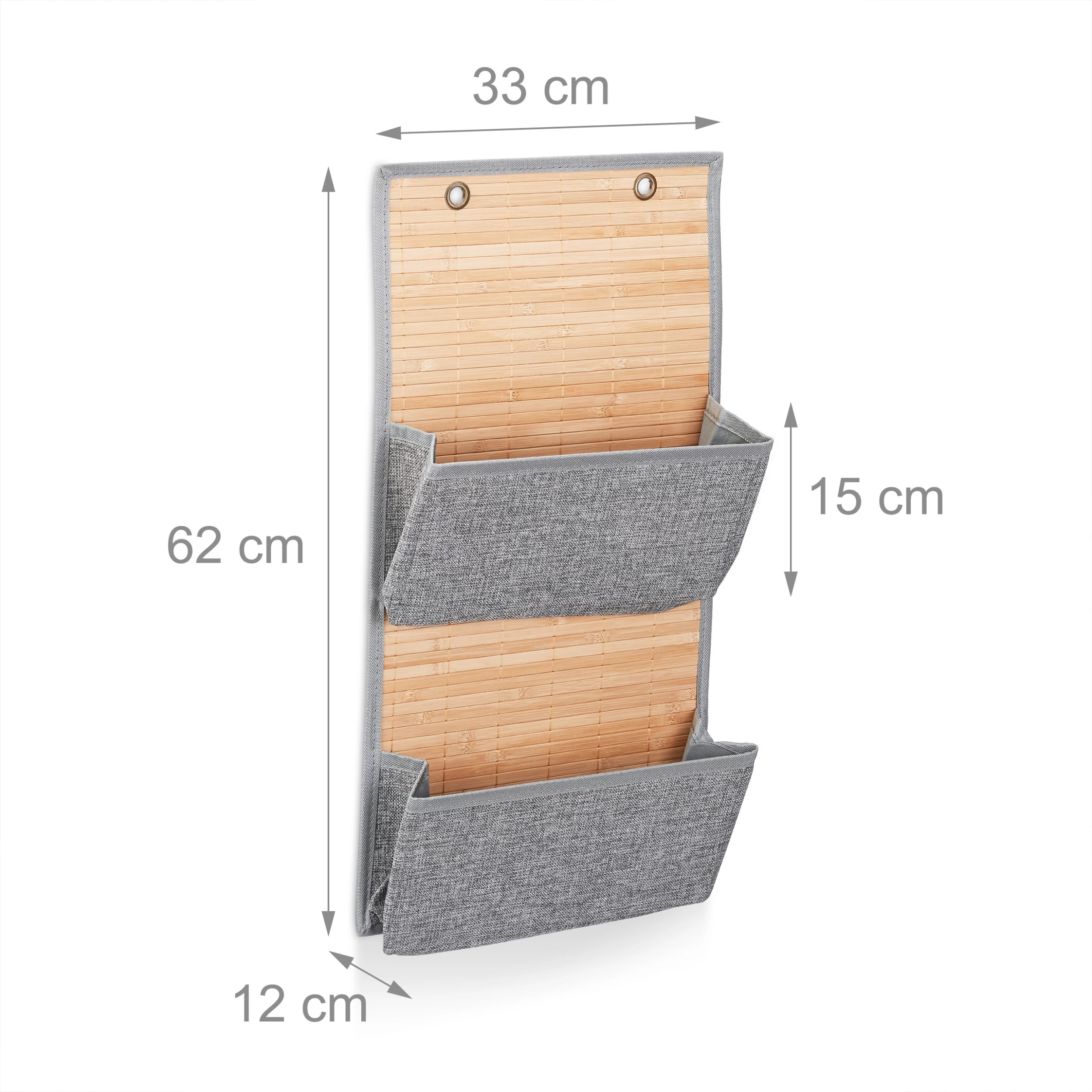 Hängeaufbewahrung In Grau - (B)33 X (H)62 X (T)12 Cm – Bild 2