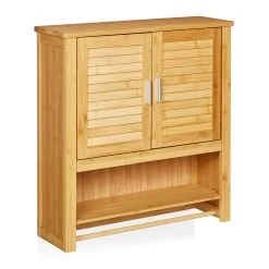 Hängeschrank Lamell In Natur - (B)62 X (H)66 X (T)30 Cm