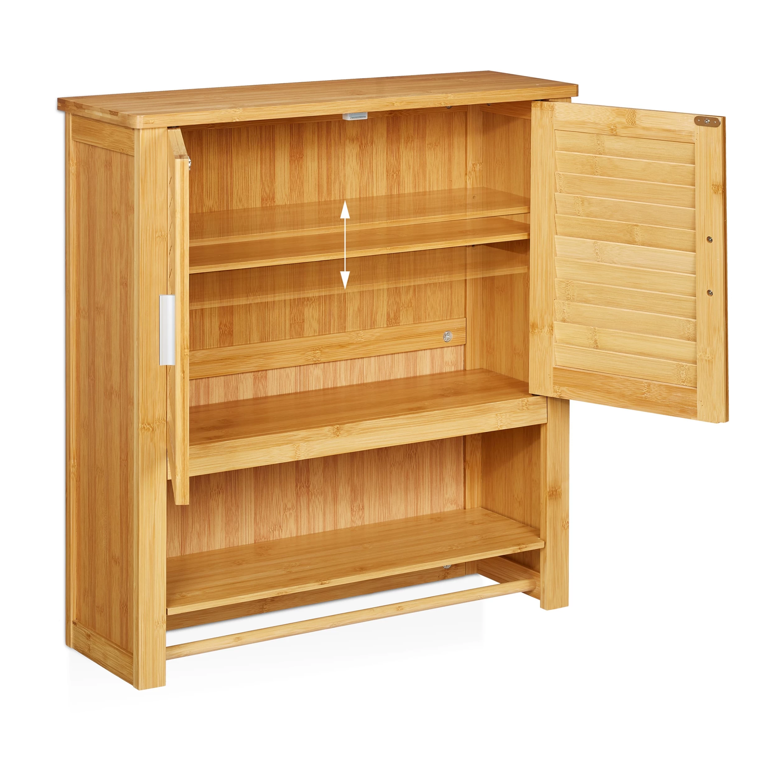 Hängeschrank Lamell In Natur - (B)62 X (H)66 X (T)30 Cm – Bild 6