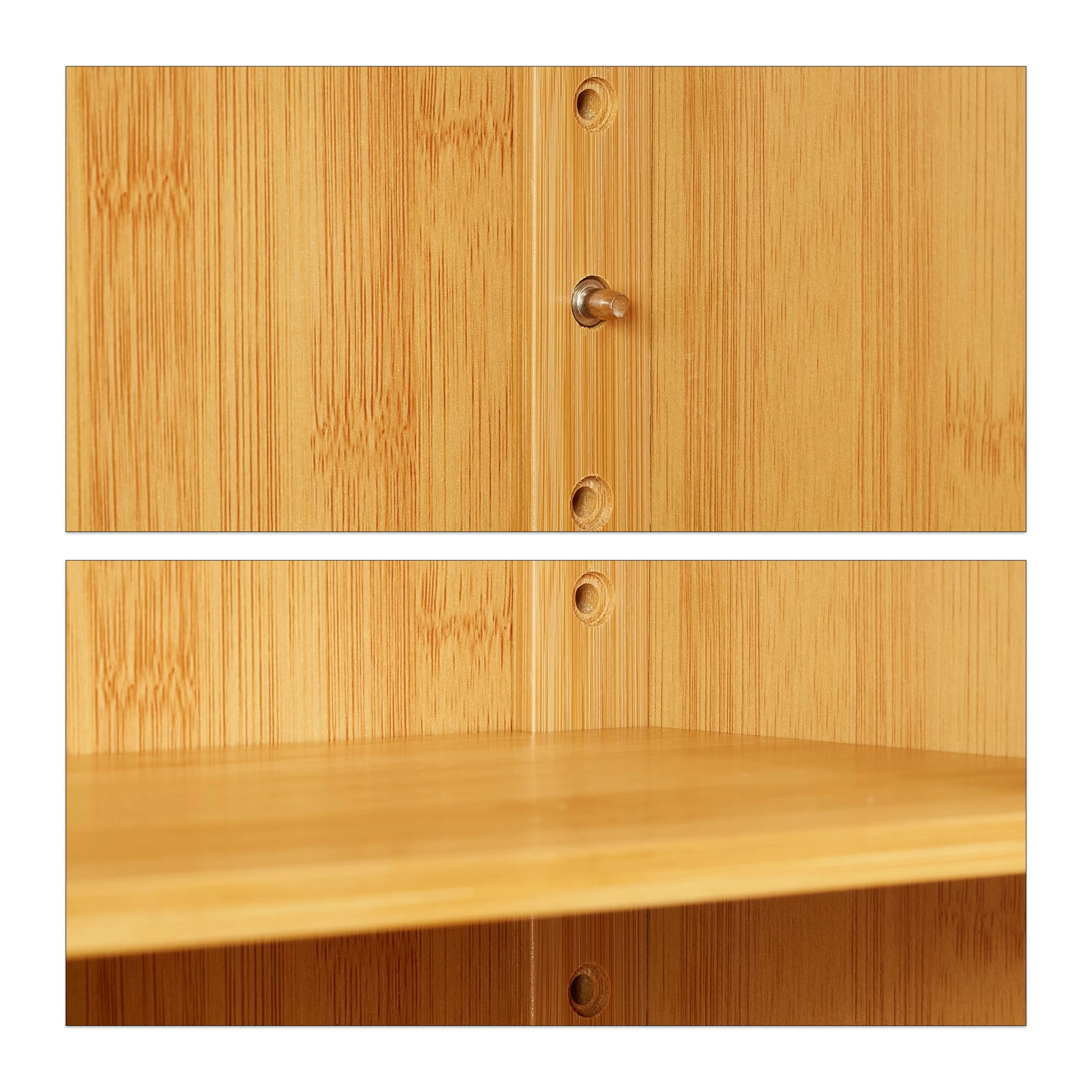 Hängeschrank Lamell In Natur - (B)62 X (H)66 X (T)30 Cm – Bild 7
