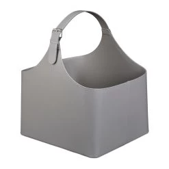 Holzkorb In Dunkelgrau