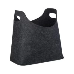 Kaminholztasche In Anthrazit - (B)40 X (H)39,5 X (T)23 Cm