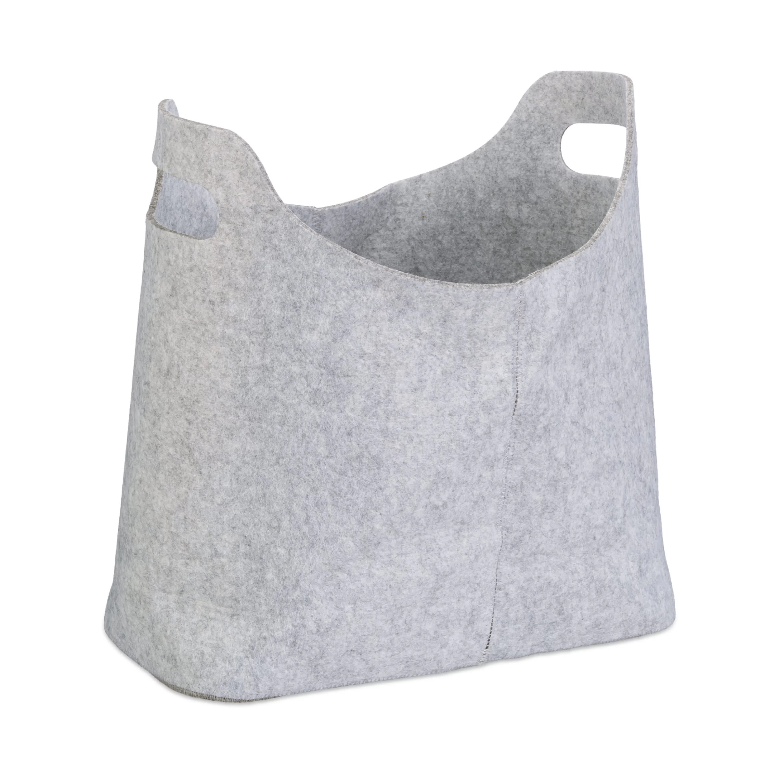 Kaminholztasche In Grau - (B)40 X (H)39,5 X (T)23 Cm