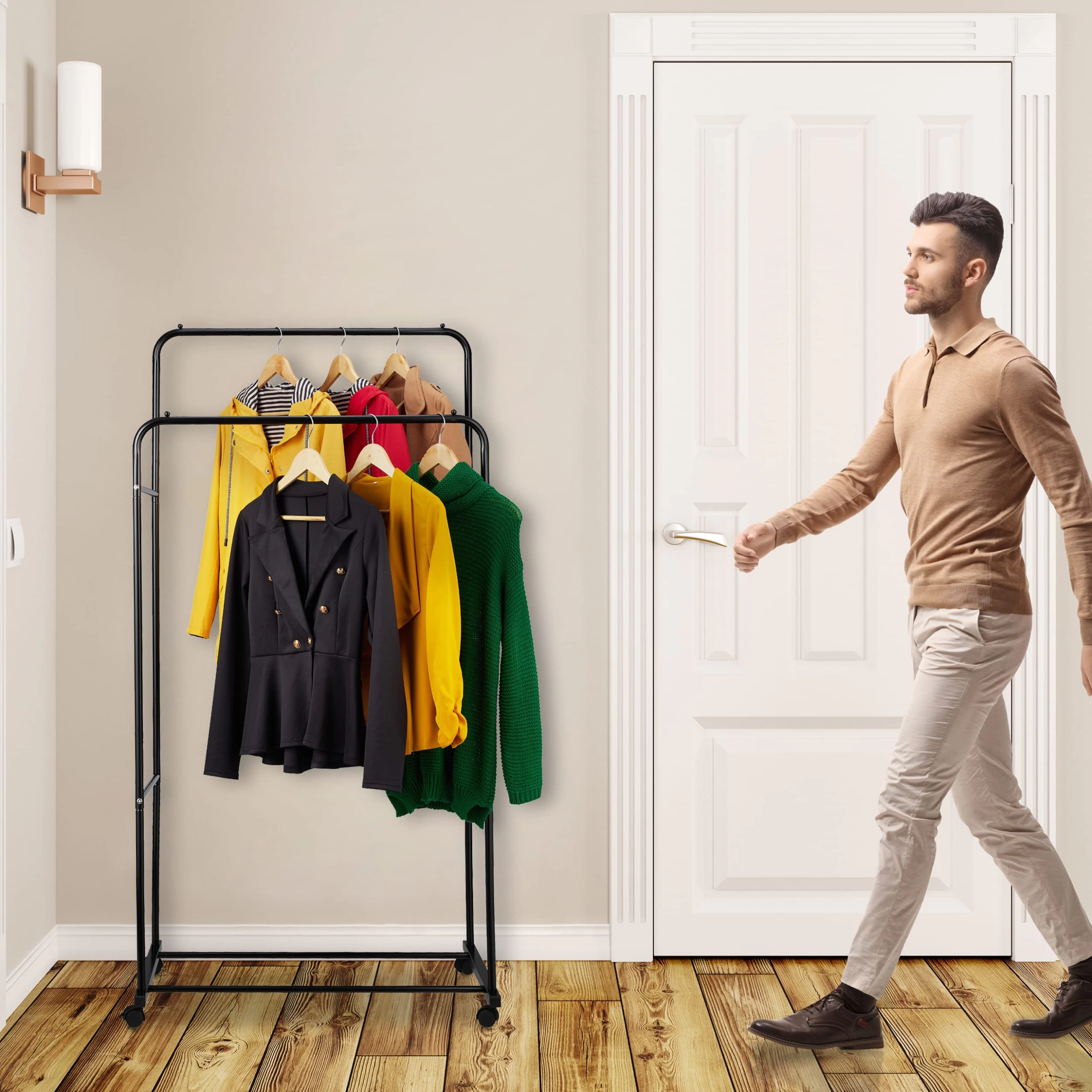 Kleiderständer In Weiß - (B)80 X (H)162 X (T)51,5 Cm – Bild 3