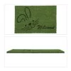 Kokosfußmatte "Hase" In Grün - 40 X 60 Cm