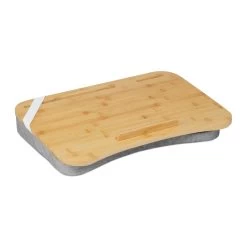 Laptopkissen In Natur/ Grau