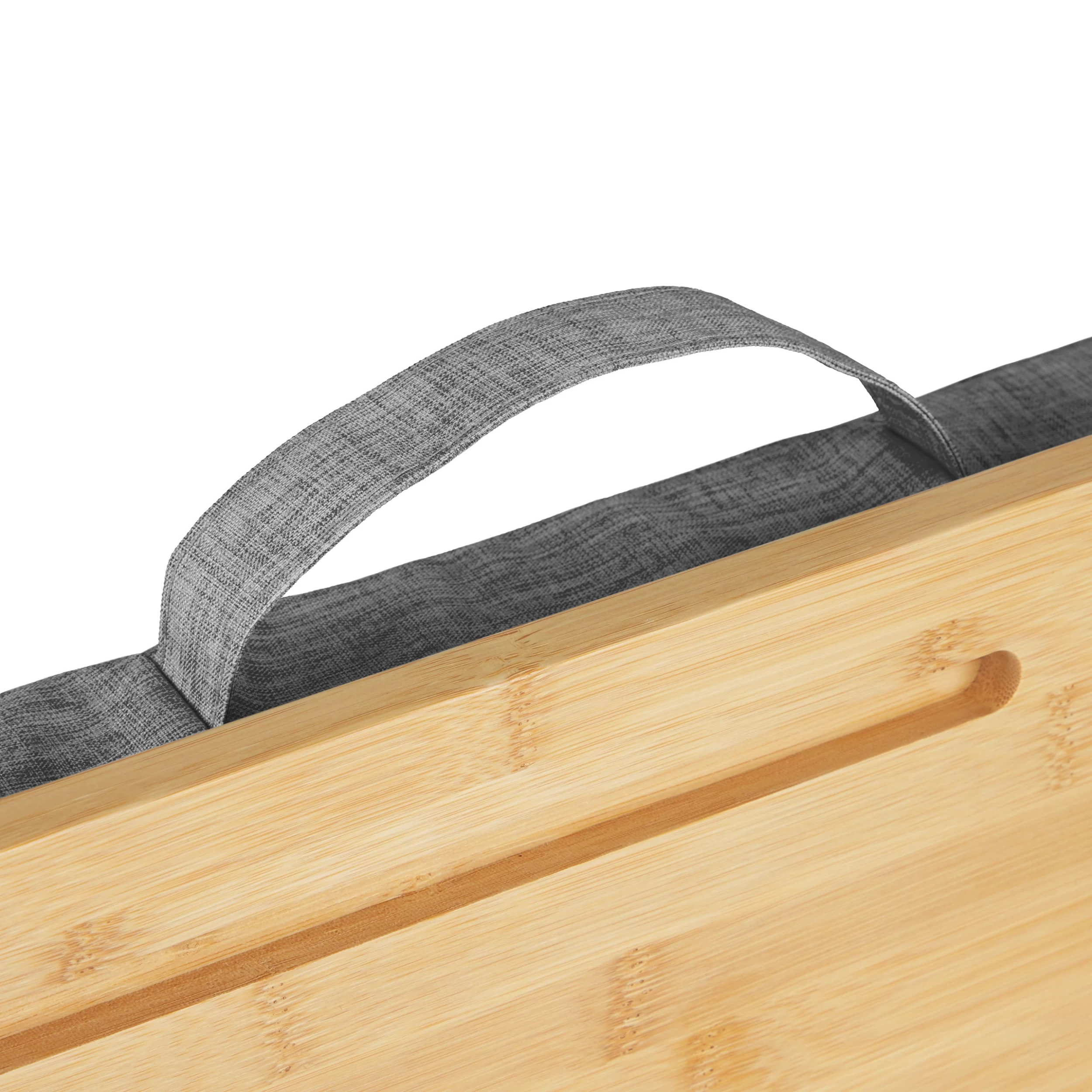 Laptopkissen In Natur/ Grau – Bild 7