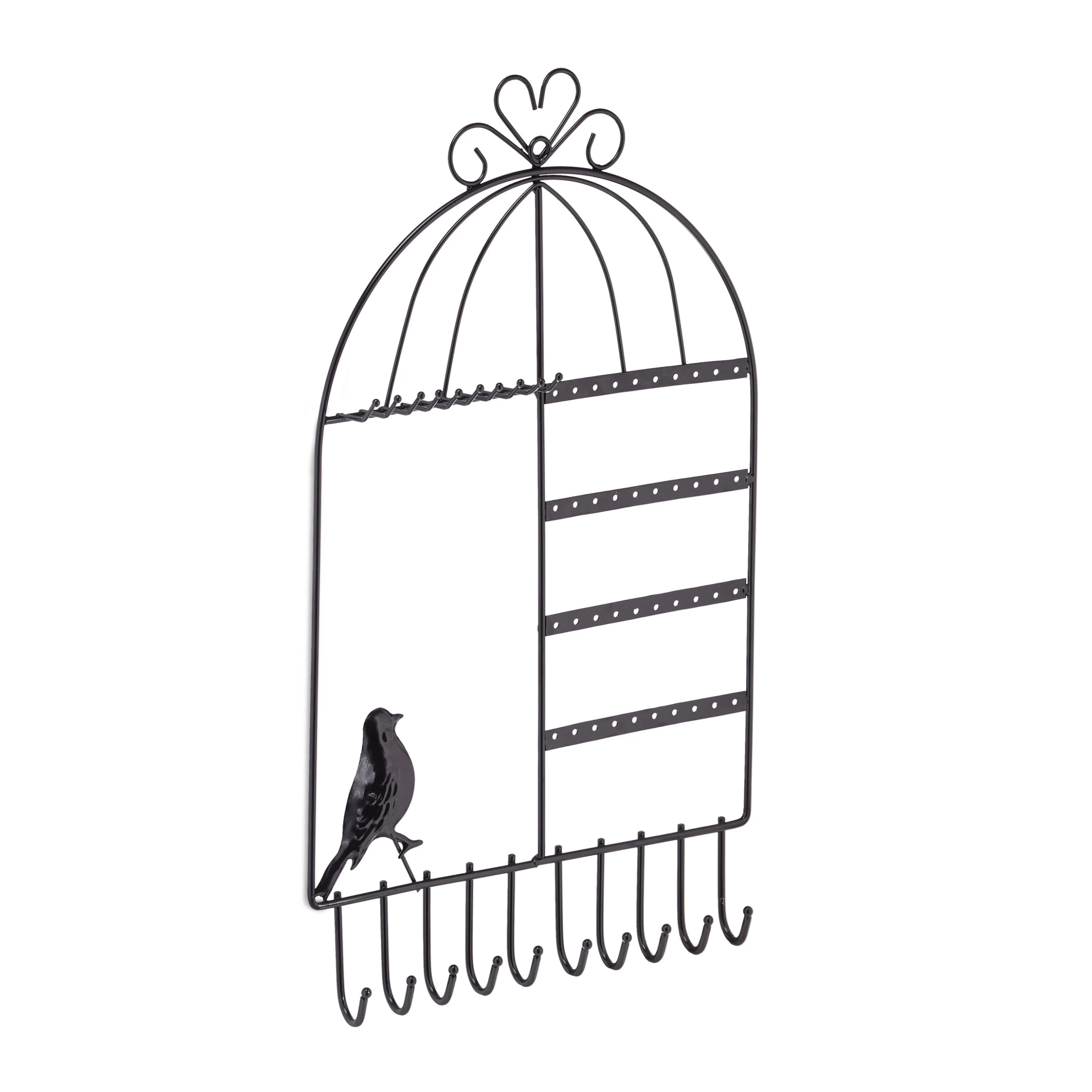 Schmuckhalter In Schwarz - (B)25,5x (H)44,5 X (T)4,5 Cm