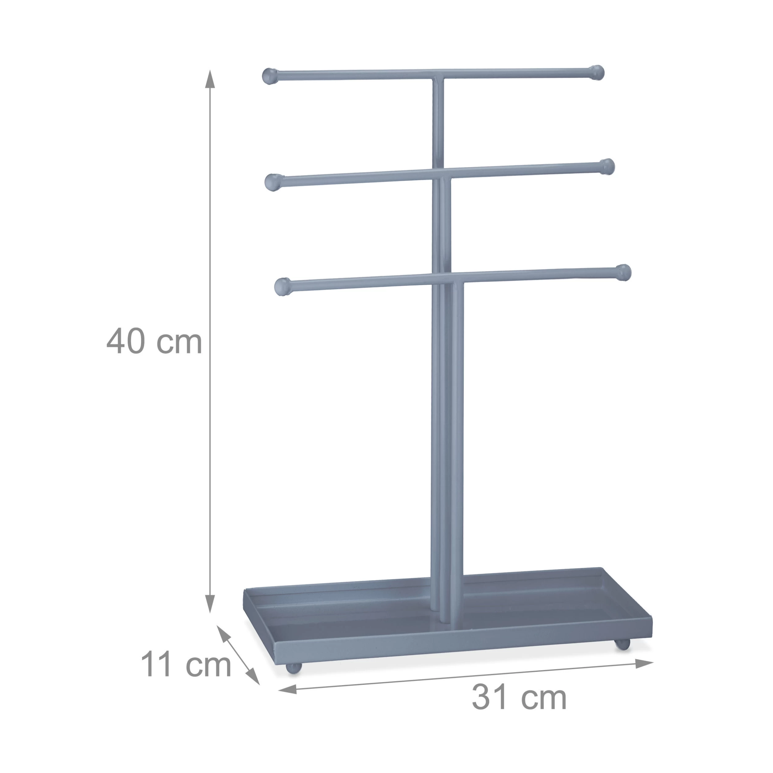 Schmuckständer In Silber - (B)31 X (H)40 X (T)11 Cm – Bild 4