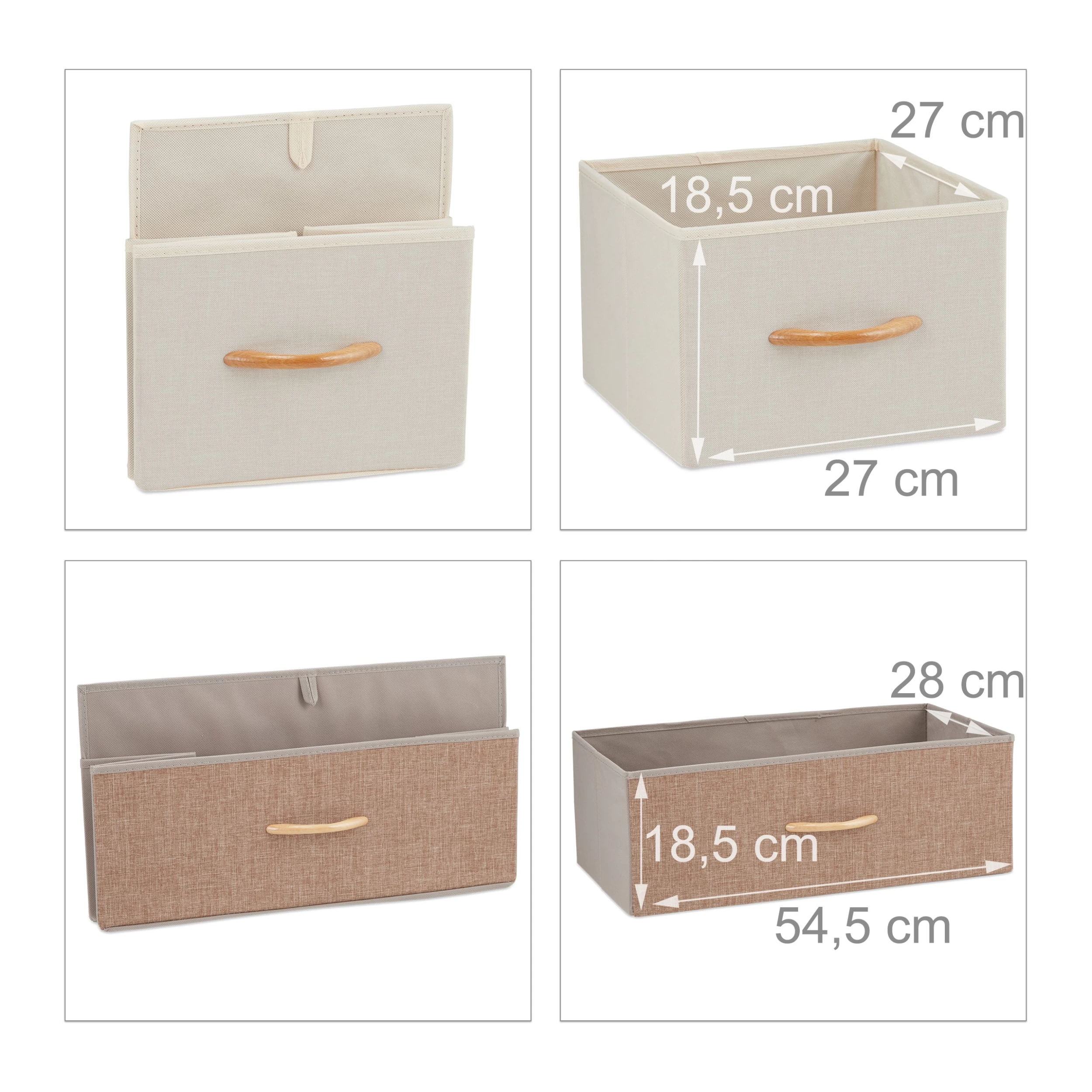 Schubladenschrank In Braun - (B)87,5 X (H)58 X (T)31,5 Cm – Bild 5