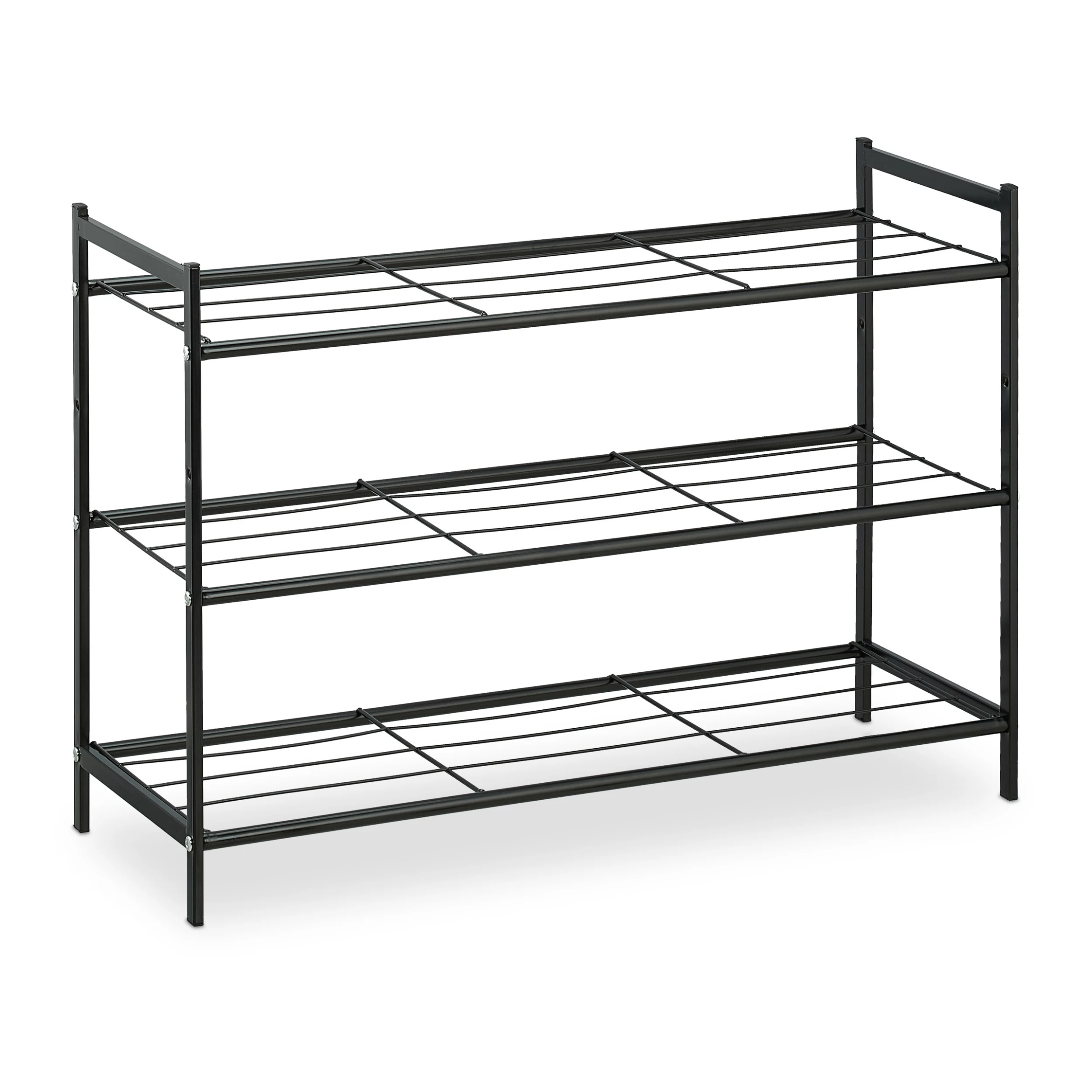 Schuhregal In Schwarz - (B)70 X (H)50 X (T)26 Cm