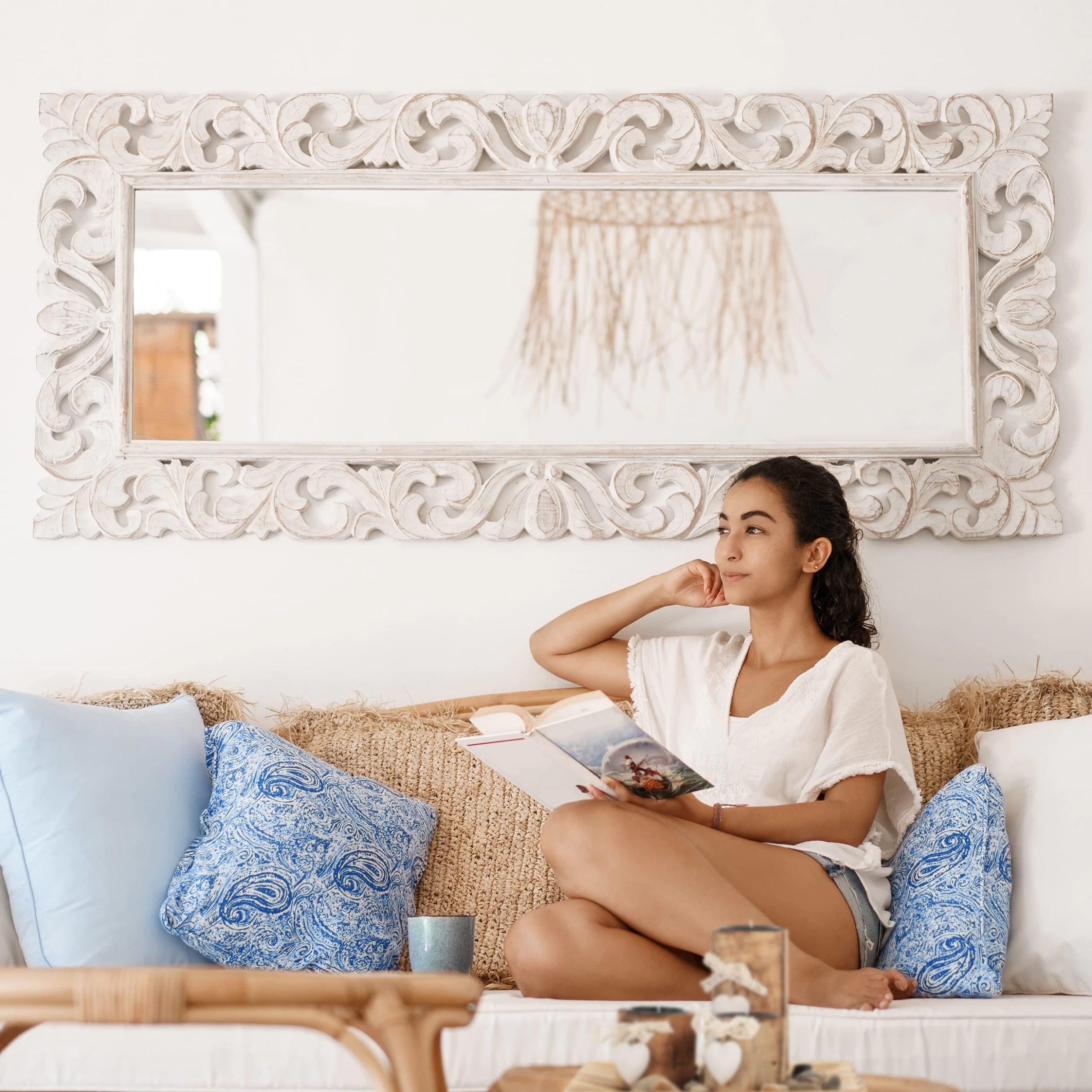 Teelichthalter In Natur - (B)21,5 X (H)12,5 X (T)21,5 Cm – Bild 3