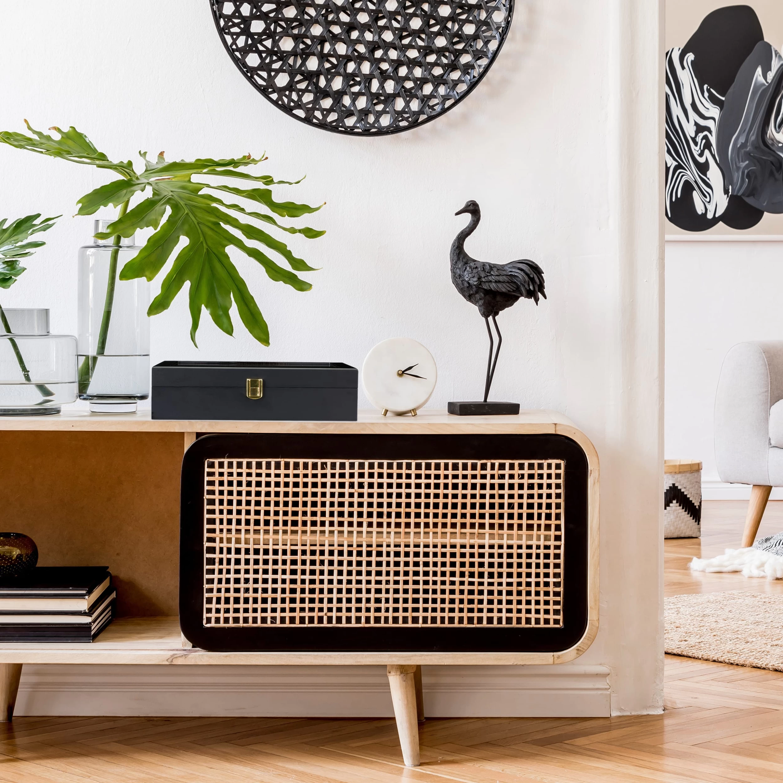 Uhrenbox In Schwarz (B)31 X (H)8 X (T)20 Cm – Bild 2