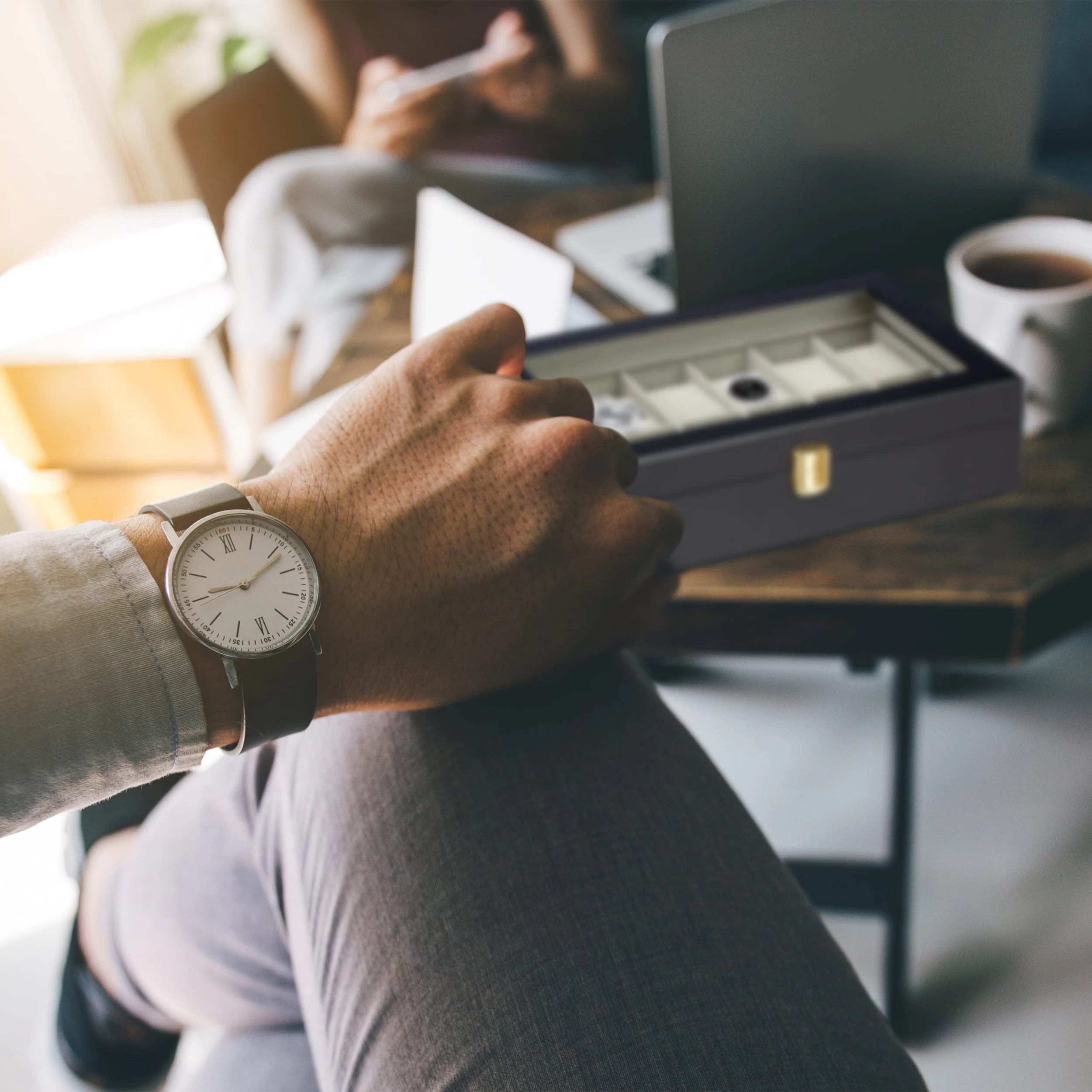 Uhrenbox In Schwarz (B)31 X (H)8 X (T)20 Cm – Bild 6